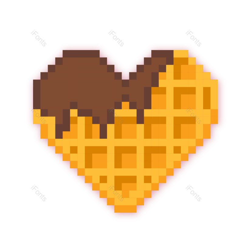 扁平图标图片,小动物元素,爱心PNG,像素免抠素材